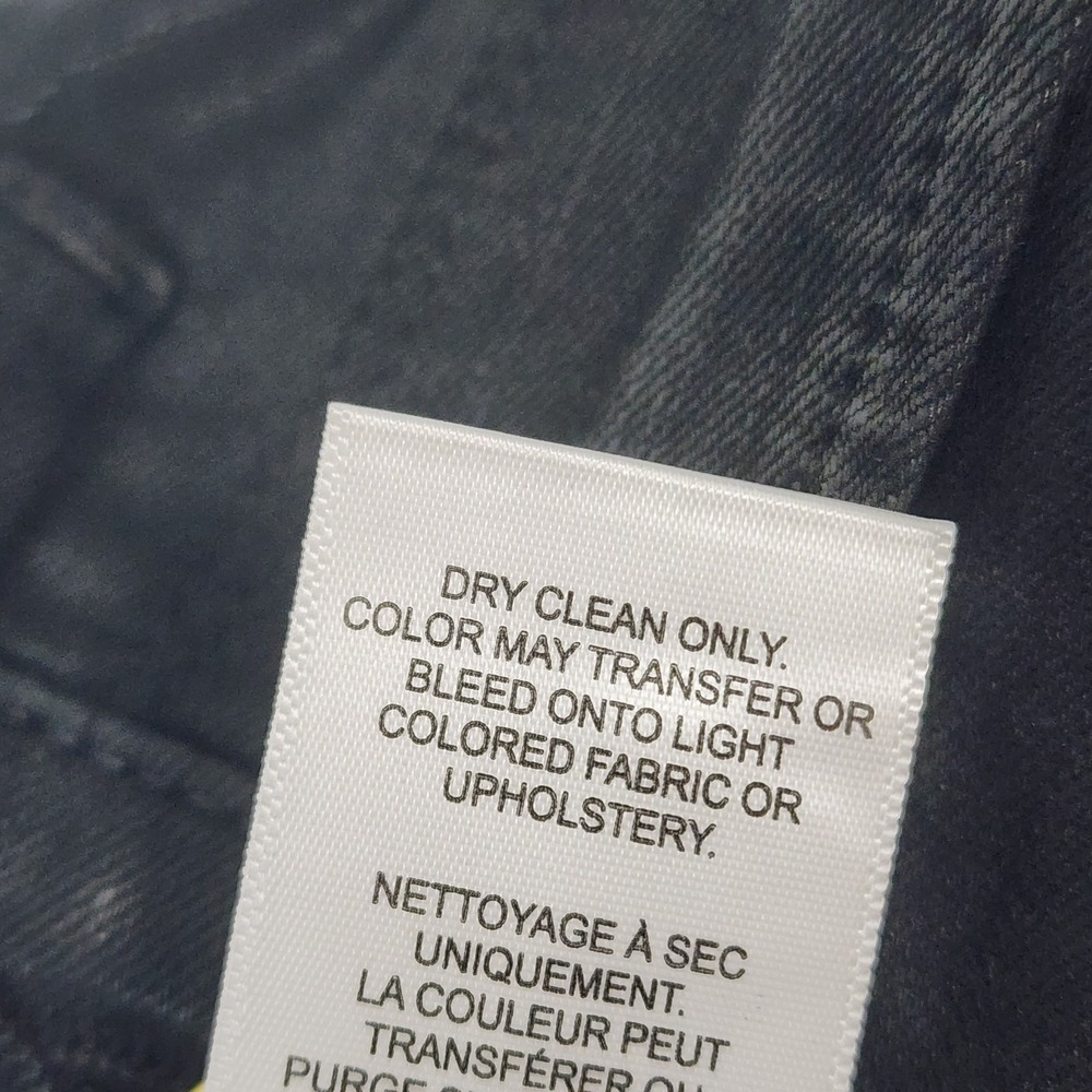 Frame Le Skinny Jeans Women's 25 Black Coated Mid Rise $258 - Picture 7 of 12
